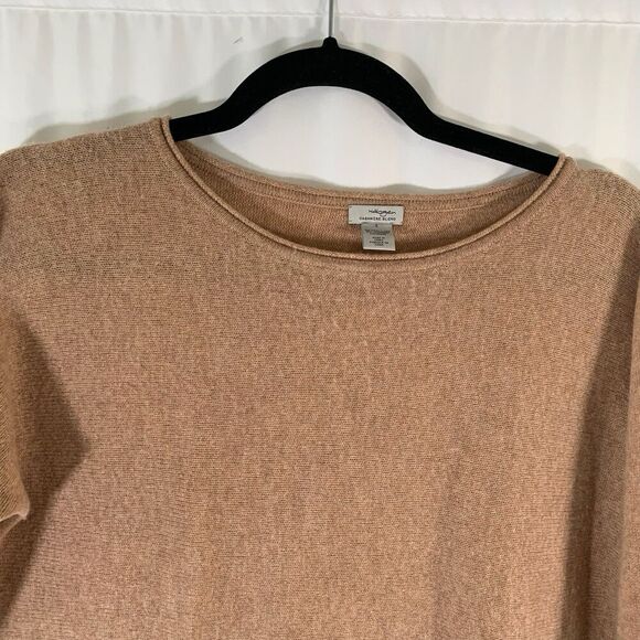 Halogen Wool Cashmere Blend Sweater Women's Small Brown Knit Round Neck - Picture 3 of 7